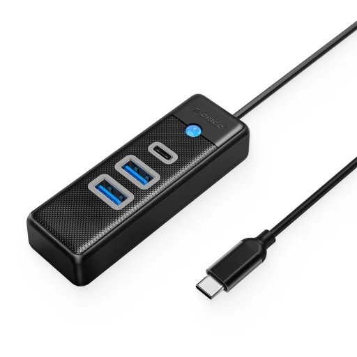 Orico PWC2U-C3 3-portový USB hub 2x USB-A 3.0 1x USB-C 3.0 0,5 m - čierny - 1