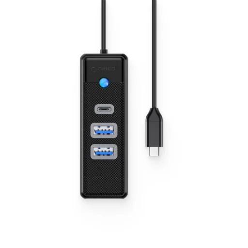 Orico PWC2U-C3 3-portový USB hub 2x USB-A 3.0 1x USB-C 3.0 0,5 m - čierny - 2
