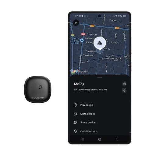 Borofone Tracker BC105 Clear (Csak Android) fekete Nyomkövető - 7