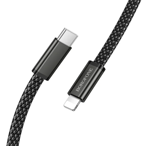 Borofone BX124 Peace - Type-C Lightning kábel - PD 30W 1 meter čierny - 3
