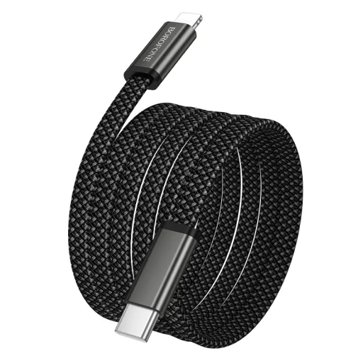 Borofone BX124 Peace - Type-C Lightning kábel - PD 30W 1 meter čierny - 5