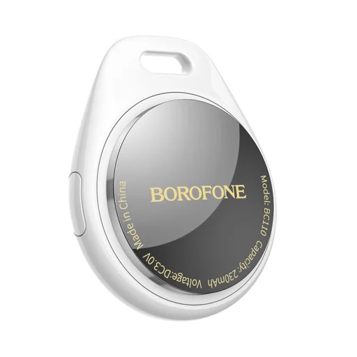 Borofone Tracker BC110 Find dual (Dual Apple & Android) biely - 2