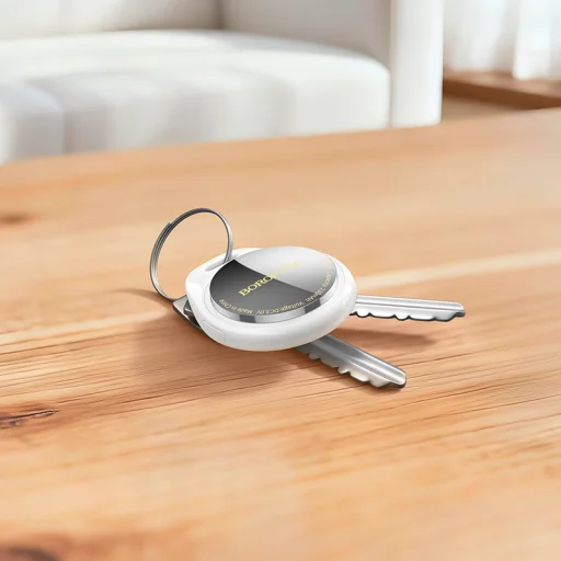 Borofone Tracker BC110 Find dual (Dual Apple & Android) biely - 8