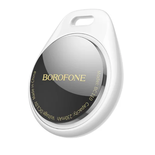Borofone Tracker BC110 Find dual (Dual Apple & Android) biely - 1