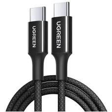 USB-C na USB-C kábel UGREEN L502, 100W, 5A, 2m, čierny