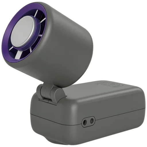 Verbatim Cool 'n' Go Ice Touch Mini ručný ventilátor fialovo-sivý - 2