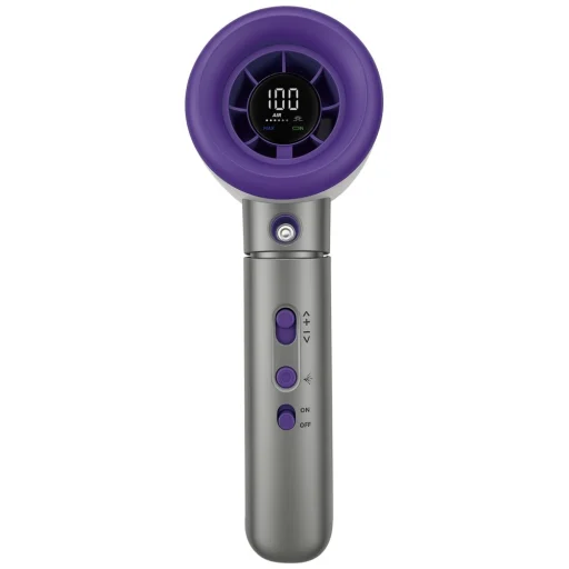 Verbatim Cool `n` Go Aqua Breeze ručný ventilátor fialovo-sivý - 2