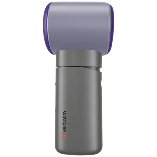 Verbatim Cool `n` Go Aqua Breeze ručný ventilátor fialovo-sivý - 3
