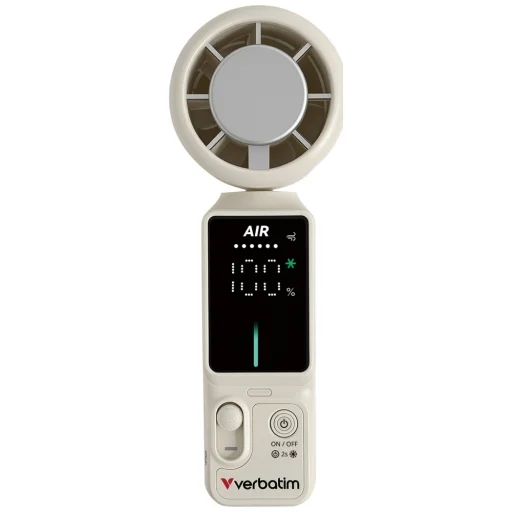Verbatim Cool 'n' Go Ice Touch Pro ručný ventilátor bielo-strieborný - 3