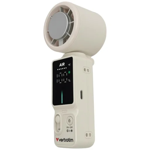 Verbatim Cool 'n' Go Ice Touch Pro ručný ventilátor bielo-strieborný - 1