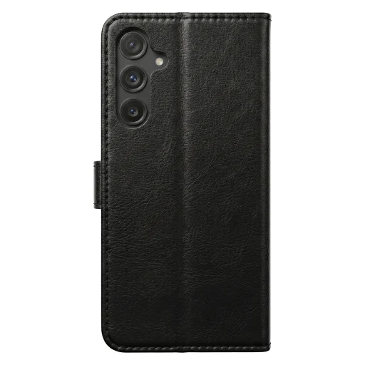 Honor Magic 8 Lite Smart Luxe kožené puzdro čierne puzdro - 3