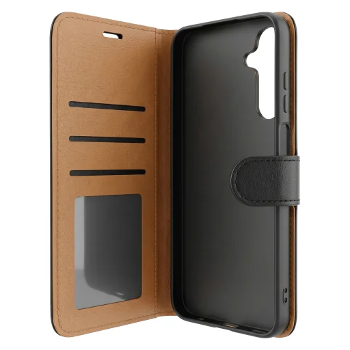 Honor Magic 8 Lite Smart Luxe kožené puzdro čierne puzdro - 4