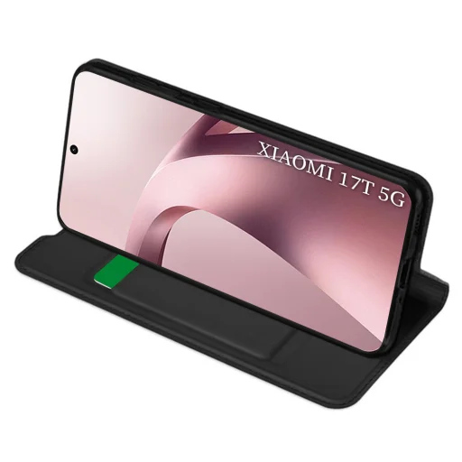 Techsuit - Magskin flipové puzdro - Xiaomi 17T - Čierne puzdro - 2