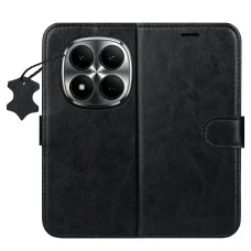 Xiaomi Redmi Note 15 5G Smart Luxe kožené puzdro čierne puzdro