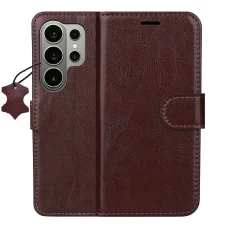 Samsung Galaxy S26 Ultra Smart Luxe kožené puzdro hnedé puzdro