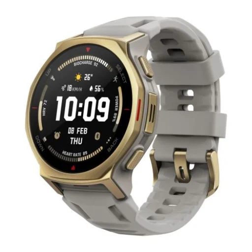 Amazfit T-Rex 3 Pro NFC 44 mm szilikon szíjjal, sarkvidéki arany, EU W2548GL2N - 1