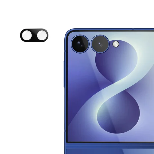 Samsung Galaxy Z Flip8 Čierne Techsuit Celoplošné ochranné sklo na kameru - 1