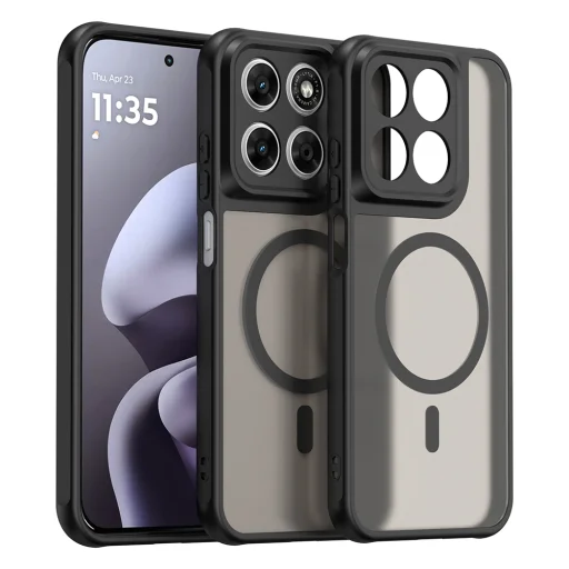 Čierne puzdro Techsuit HaloFrost II MagSafe pre Motorola Moto G87 - 2