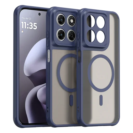 Motorola Moto G87 Navy Blue Techsuit HaloFrost II MagSafe puzdro - 2