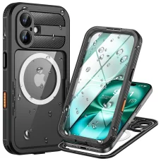 ShellBox - Vodotesné puzdro IP68 - iPhone 16 - Čierne puzdro
