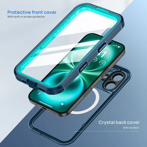 ShellBox - Vodotesné puzdro IP68 - iPhone 16 - Čierne puzdro - 4