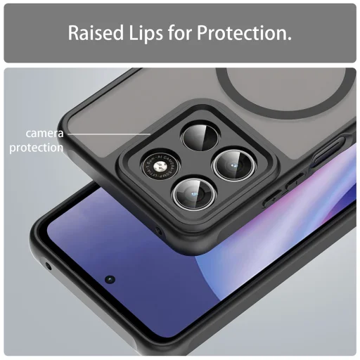Motorola Moto G37 / G37 Power / G47 Čierne puzdro Techsuit HaloFrost II MagSafe - 3