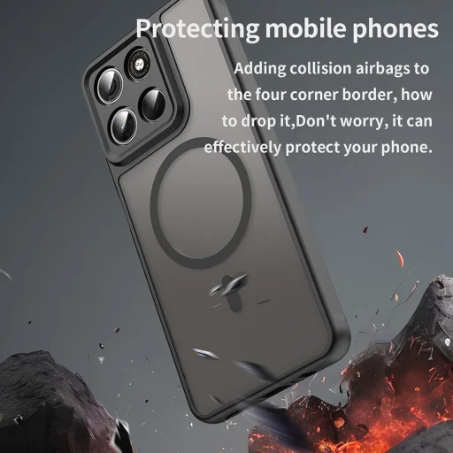 Motorola Moto G37 / G37 Power / G47 Čierne puzdro Techsuit HaloFrost II MagSafe - 4