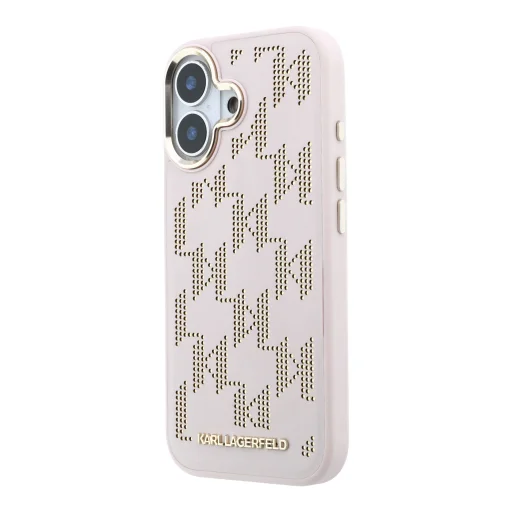 Karl Lagerfeld PU Perforated Monogram MagSafe kryt na iPhone 17 ružový kryt - 2