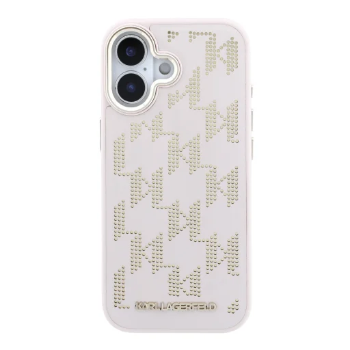 Karl Lagerfeld PU Perforated Monogram MagSafe kryt na iPhone 17 ružový kryt - 3