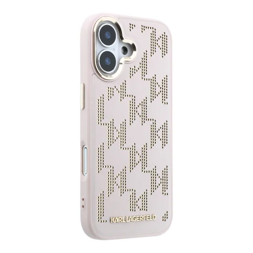 Karl Lagerfeld PU Perforated Monogram MagSafe kryt na iPhone 17 ružový kryt - 4