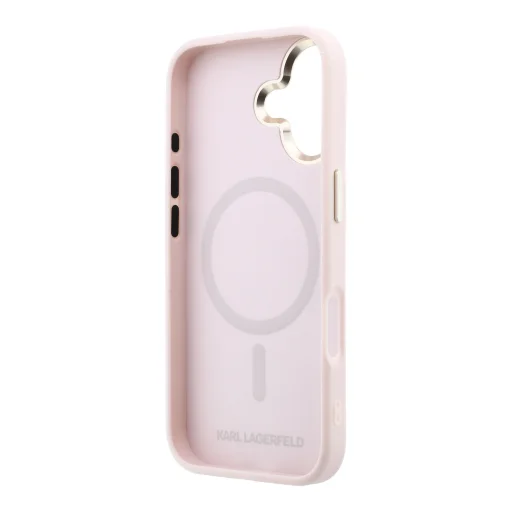 Karl Lagerfeld PU Perforated Monogram MagSafe kryt na iPhone 17 ružový kryt - 6