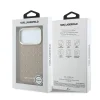 Karl Lagerfeld PU Perforated Gold Dots MagSafe puzdro pre iPhone 17 Pro Béžové thumbnail