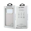 Karl Lagerfeld PU Perforated Zlaté bodky MagSafe kryt pre iPhone 17 Pro Max ružový kryt thumbnail