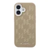 Karl Lagerfeld PU Perforated Monogram MagSafe kryt pre iPhone 17 béžový thumbnail