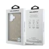 Karl Lagerfeld PU Perforated Monogram MagSafe kryt pre iPhone 17 béžový thumbnail