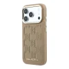 Karl Lagerfeld PU perforované monogramové MagSafe puzdro iPhone 17 Pro Max béžové puzdro thumbnail
