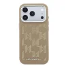 Karl Lagerfeld PU Perforated Monogram MagSafe kryt pre iPhone 17 Pro béžový thumbnail
