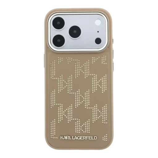 Karl Lagerfeld PU Perforated Monogram MagSafe kryt pre iPhone 17 Pro béžový - 3