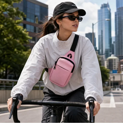 UrbanFlex crossbody taška ružová - 5