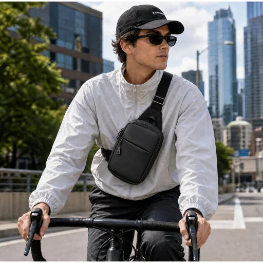 UrbanFlex crossbody taška čierna - 5