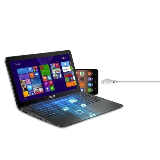 Dudao USB Type C 2.1A 1m biely kábel (L4T 1m biely) - 8