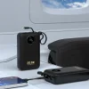Dudao K14+ 22,5W 20000 mAh powerbanka so zabudovaným káblom typu C a Lightning, čierna thumbnail
