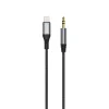 Dudao audio kábel Lightning - mini jack 3,5 mm 1 m sivý (L11PRO) thumbnail