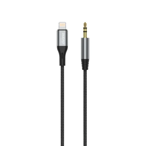 Dudao audio kábel Lightning - mini jack 3,5 mm 1 m sivý (L11PRO) - 2