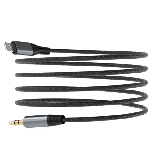 Dudao audio kábel Lightning - mini jack 3,5 mm 1 m sivý (L11PRO) - 4