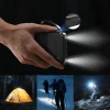 Wozinsky W11-B 10000mAh 10W Powerbank s vstavanými káblami a svietidlom - čierna thumbnail