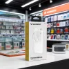 Wozinsky W11-W 10000mAh 10W Powerbank so zabudovanými káblami a svietidlom - Biela thumbnail