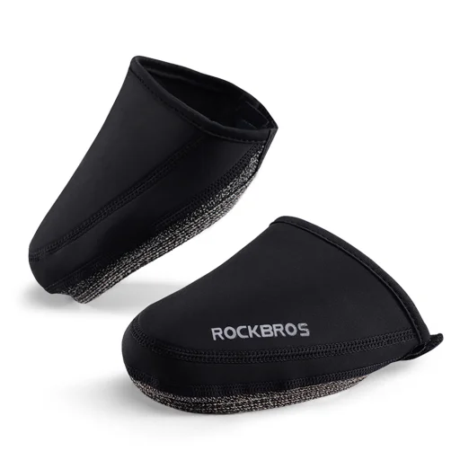 Rockbros LF1030 vetruodolné izolačné návleky na špičky 36-42 cm - čierne - 1