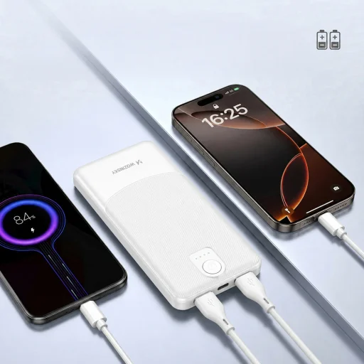 Powerbank Wozinsky Wpower WPBBK-3 10000 mAh 10W 2x USB-A 2A - biela - 10