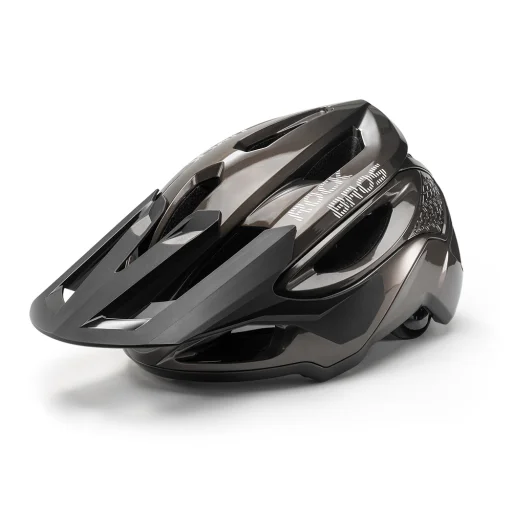 Rockbros LK-99 Mountain cyklistická prilba s nastaviteľným šiltom a magnetickým zapínaním 58-62 cm - Titán - 1